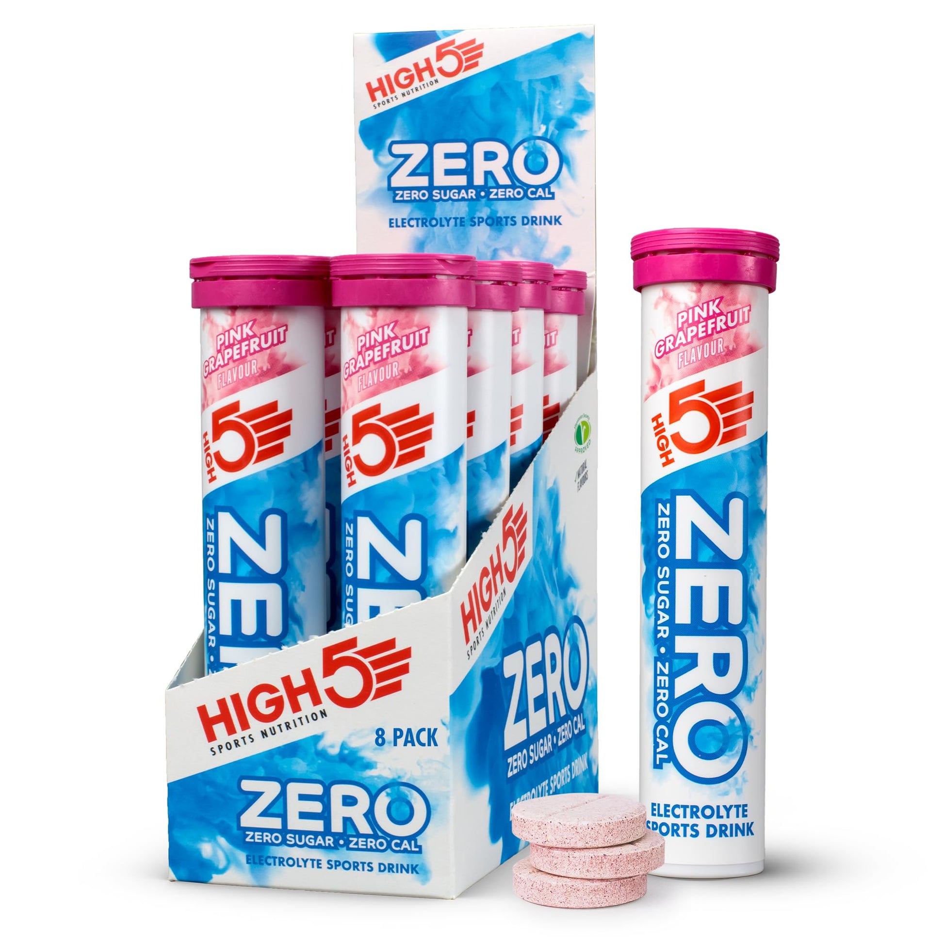 HIGH5 ZERO Electrolyte Tablet - Hydration Tablets Enhanced with Vitamin C - 0 Calories & Sugar Free - Boost Hydration, Performance & Wellness - Berry, 20 Tablets (20x, Pack of 1)