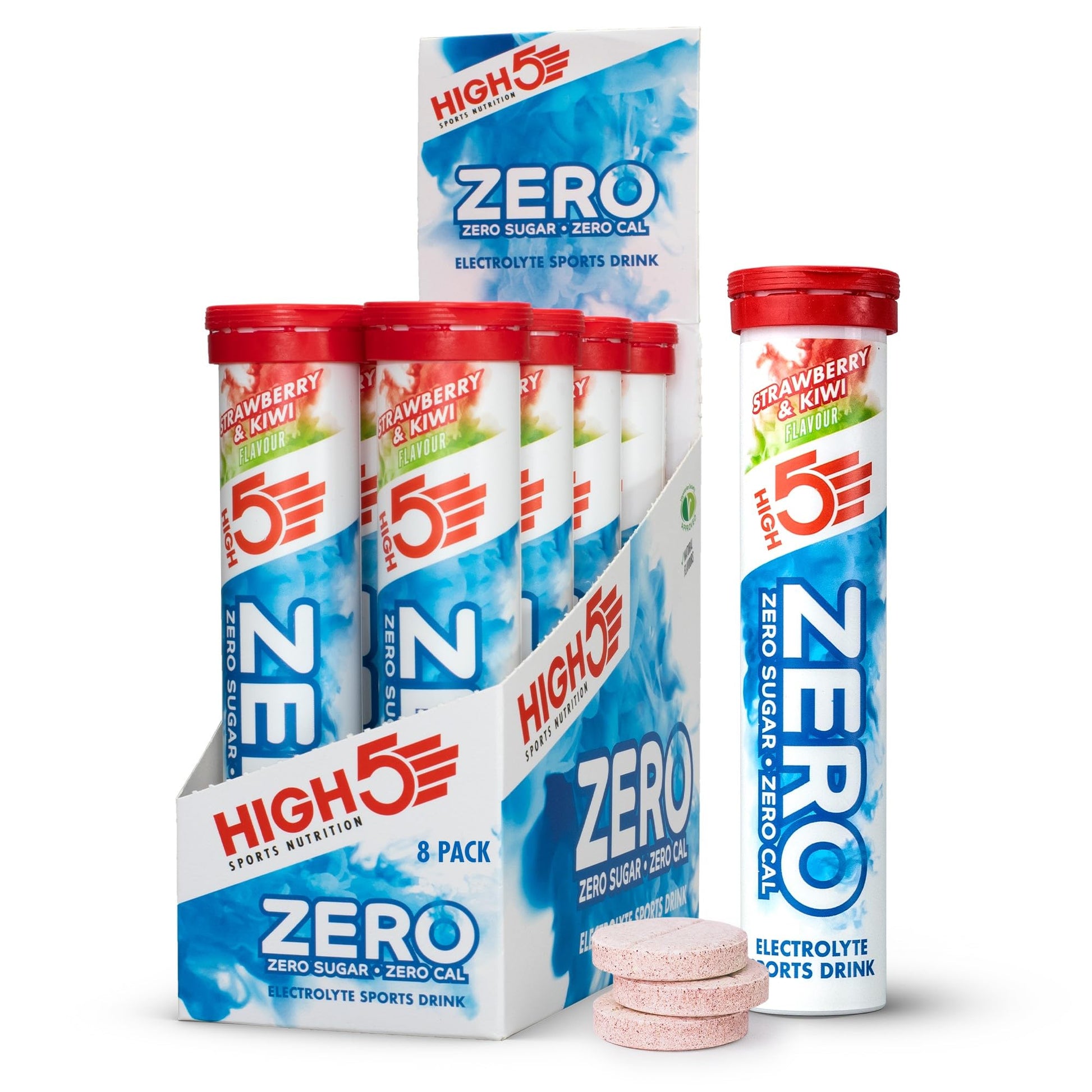 HIGH5 ZERO Electrolyte Tablet - Hydration Tablets Enhanced with Vitamin C - 0 Calories & Sugar Free - Boost Hydration, Performance & Wellness - Berry, 20 Tablets (20x, Pack of 1)