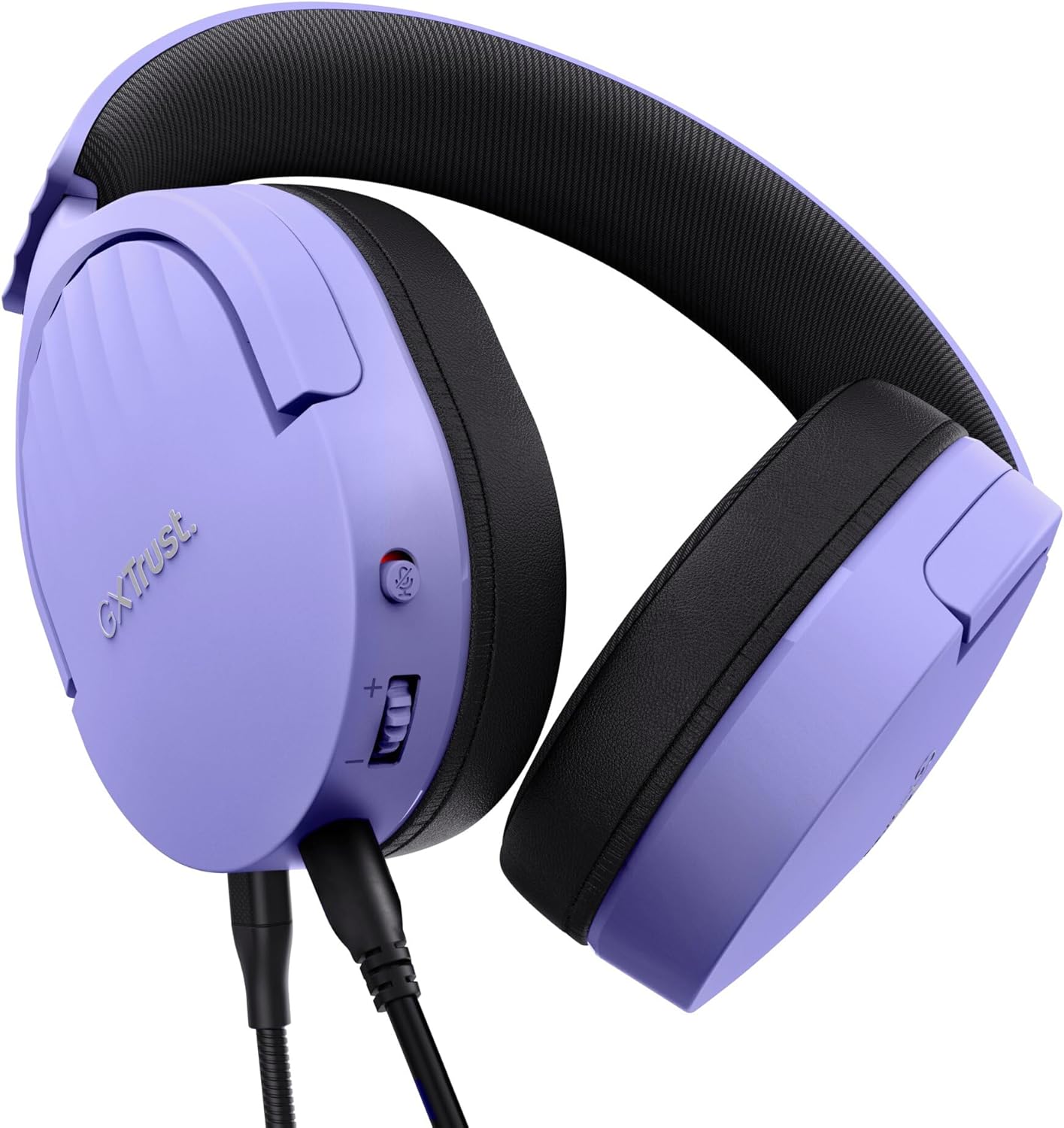 Trust Gaming GXT 489 Fayzo Gaming Headset for PC, PS5, PS4, Xbox Series X|S, Switch, Mobile, 3.5 mm Jack, 35% Recycled Plastics, Over-Ear Wired Headphones with Noise Cancelling Microphone - Purple