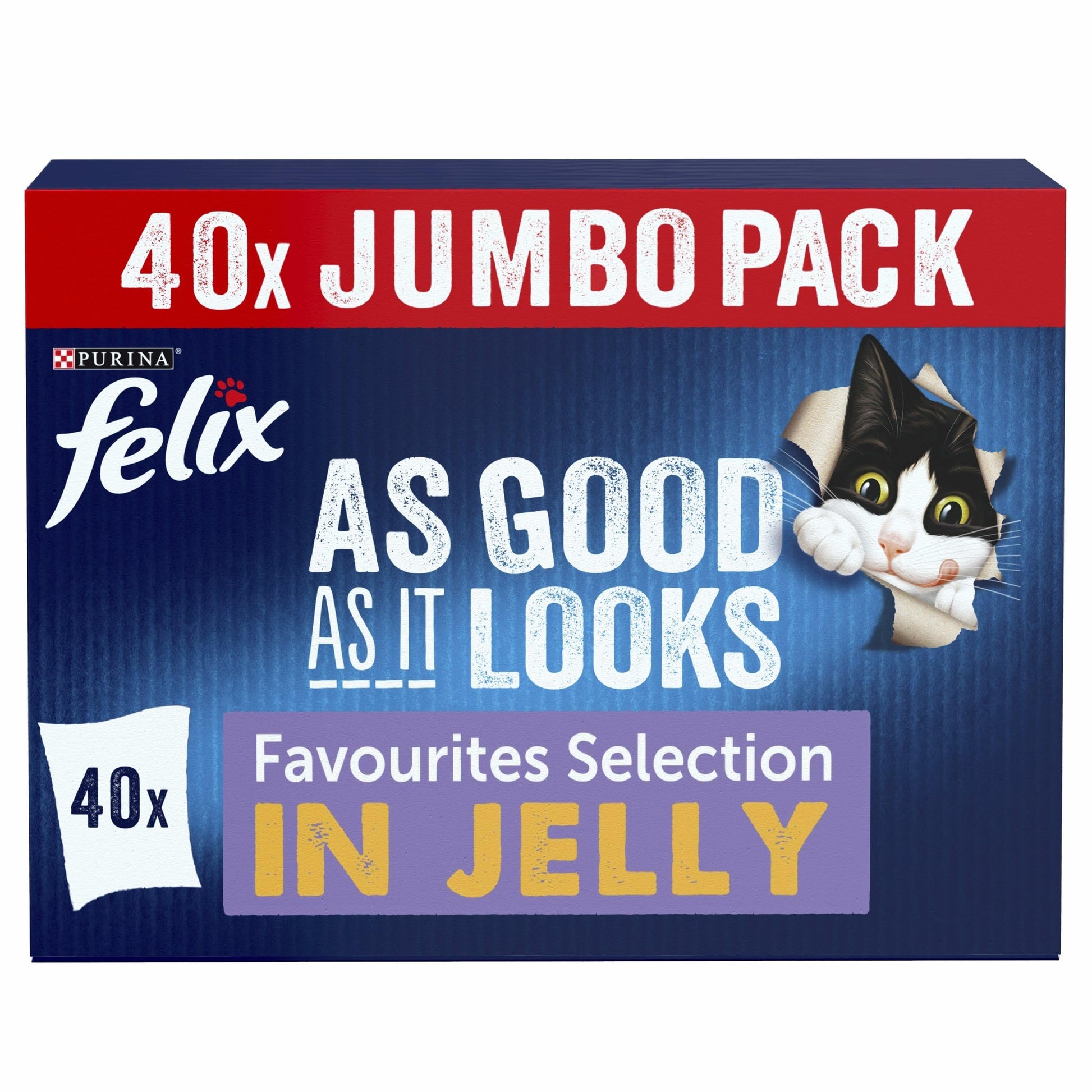 FELIX Original Mixed Selection in Jelly Wet Cat Food 40x85g