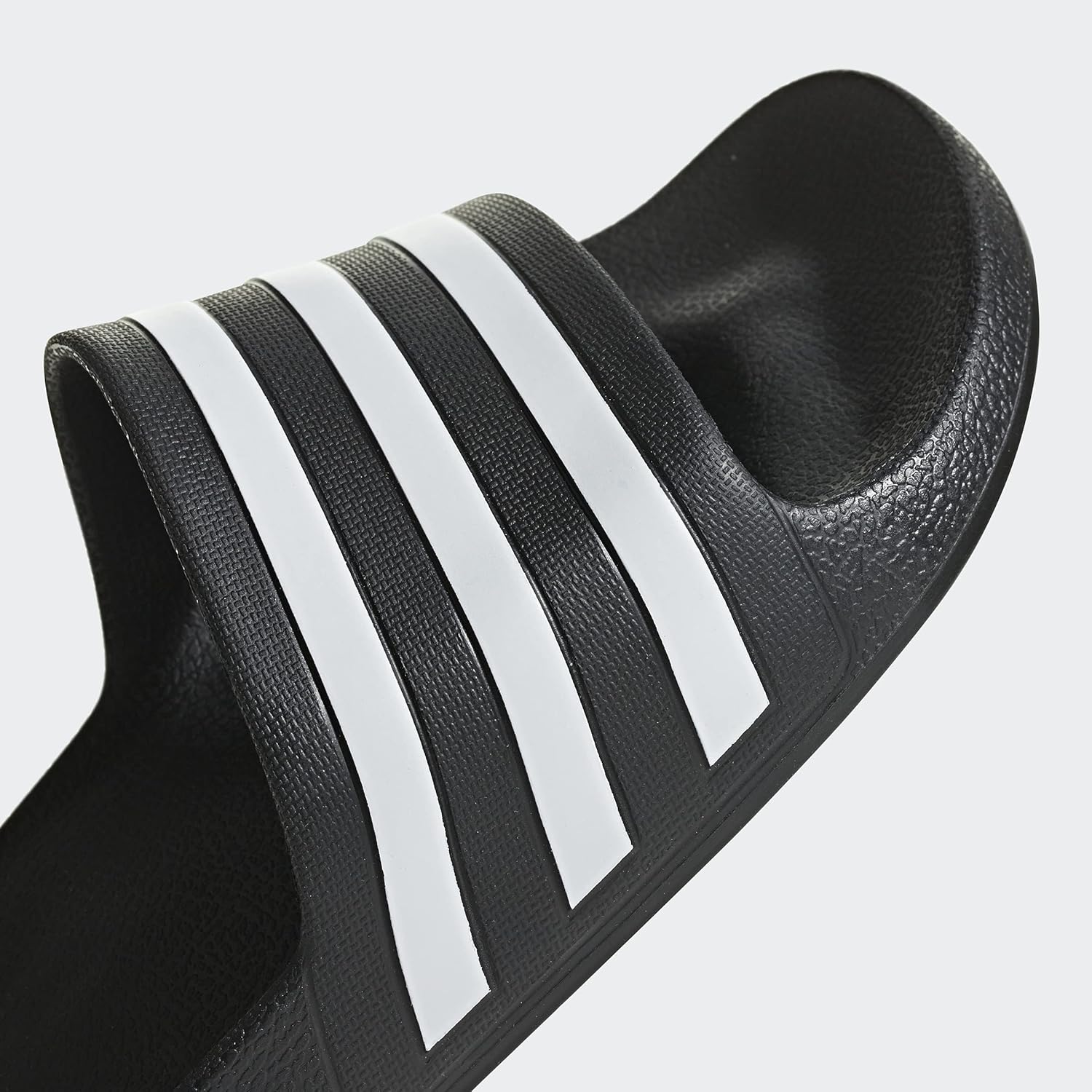 adidas Unisex Adilette Aqua Slides, Core Black/Cloud White/Core Black, 8 UK