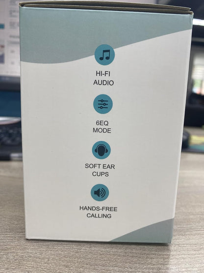 Uliptz Wireless Headphones Over Ear, 65 Hrs Playtime Bluetooth Headphones, 6 EQ Modes Foldable Lightweight Headphones Wireless, Foldable Bluetooth 5.3 for Travel/Office/PC (Black)