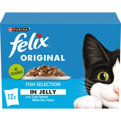 FELIX Original Mixed Selection in Jelly Wet Cat Food 40x85g