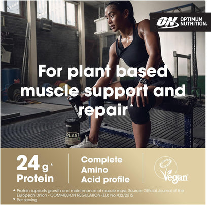Optimum Nutrition Gold Standard 100% Plant Based Protein Powder for Men and Women, Vegan Protein Shake Powder, Post Workout, or anytime throughout the day, Vanilla Flavour, 21 Servings, 684g