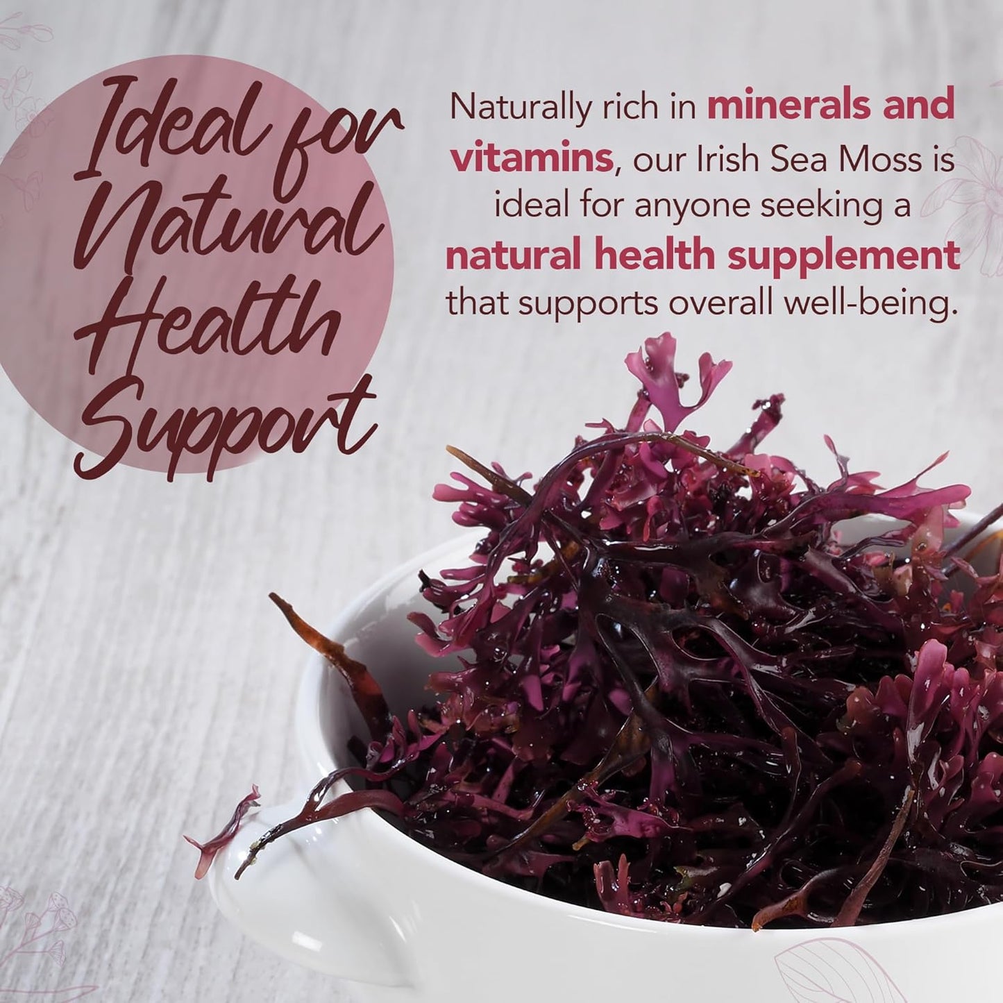 Zipvit Irish Sea Moss 4000mg, 120 Vegan Tablets, High Strength Superfood, Naturally Rich in Minerals, 2 Month Supply, Responsibly Sourced Seaweed
