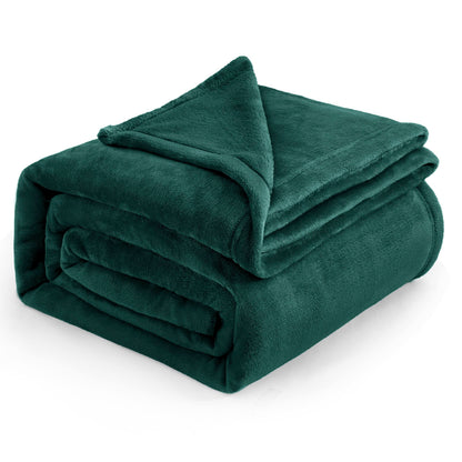 Bedsure Fleece Blanket for Bed - Soft Cosy Fluffy Throw Blankets, Warm Large Throws for Audlts, Teal, 220x240 cm