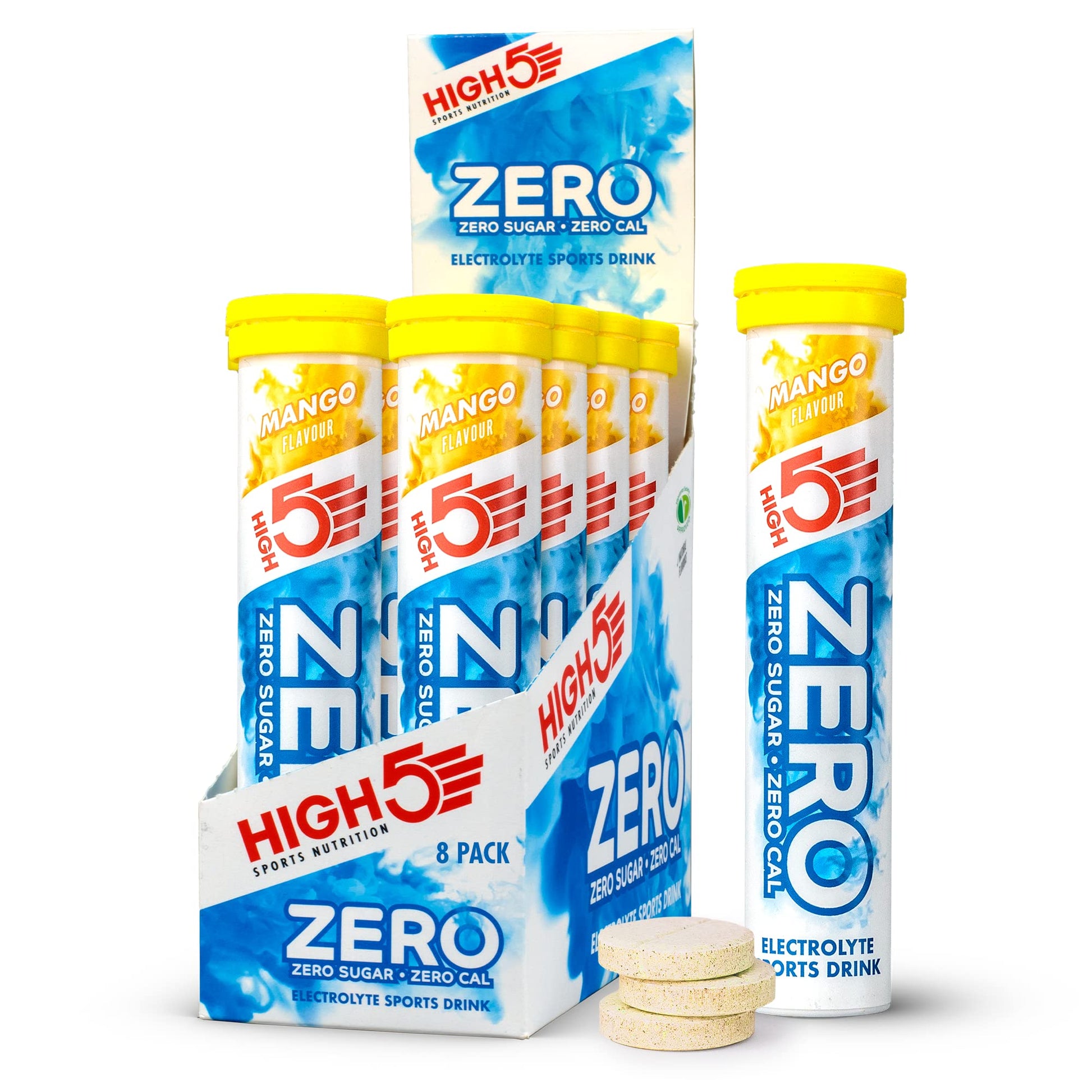 HIGH5 ZERO Electrolyte Tablet - Hydration Tablets Enhanced with Vitamin C - 0 Calories & Sugar Free - Boost Hydration, Performance & Wellness - Berry, 20 Tablets (20x, Pack of 1)