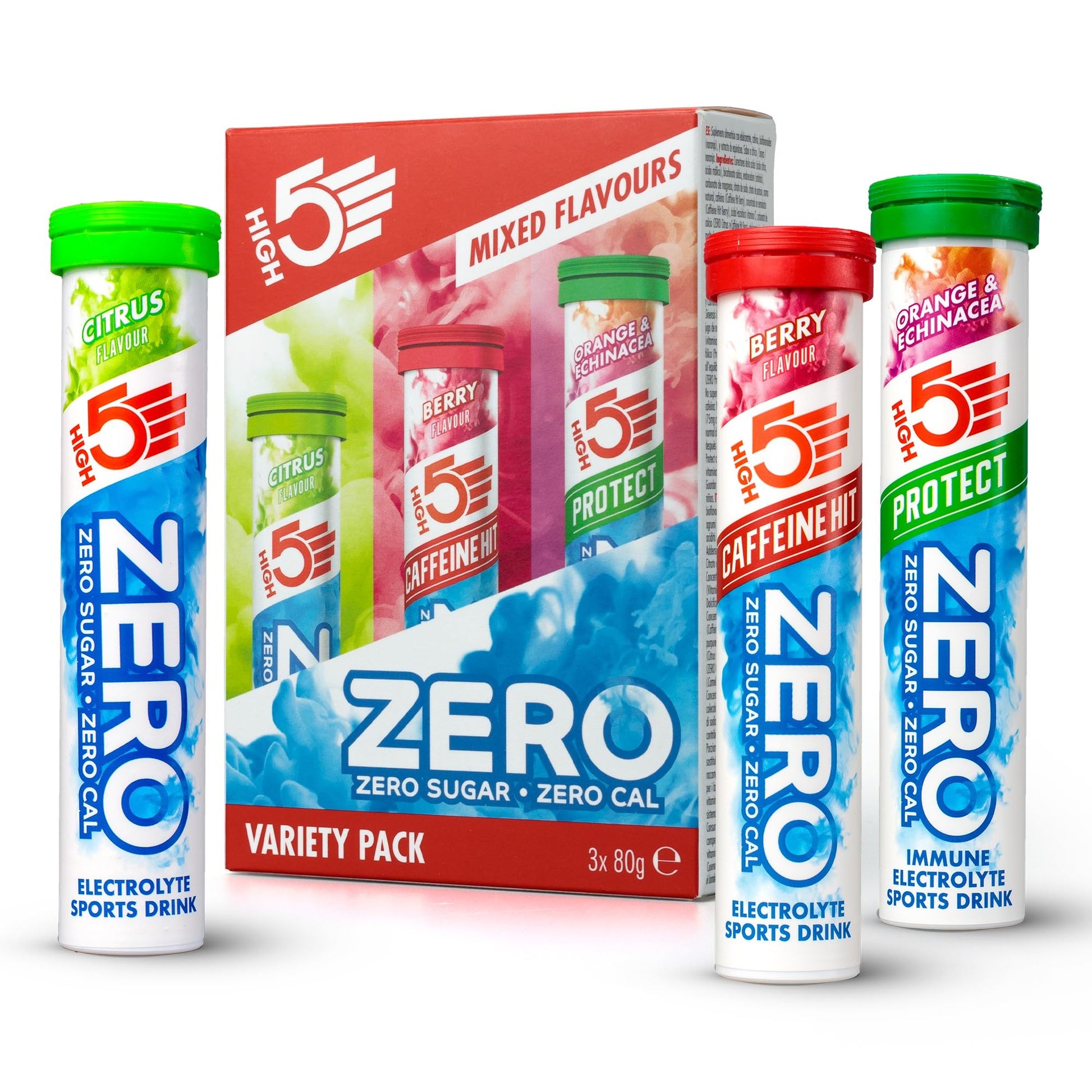 HIGH5 ZERO Electrolyte Tablet - Hydration Tablets Enhanced with Vitamin C - 0 Calories & Sugar Free - Boost Hydration, Performance & Wellness - Berry, 20 Tablets (20x, Pack of 1)