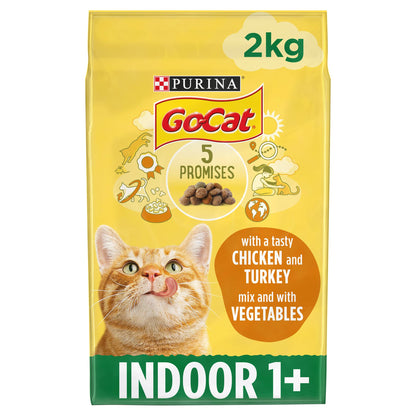 Go-Cat Adult Chicken & Duck Dry Cat Food 10kg (Packaging may vary)