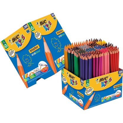 BIC Kids Evolution Coloured Pencils, Vivid Colouring Pencils, Easy to Sharpen BIC Pencils, School Supplies, 36 Pack