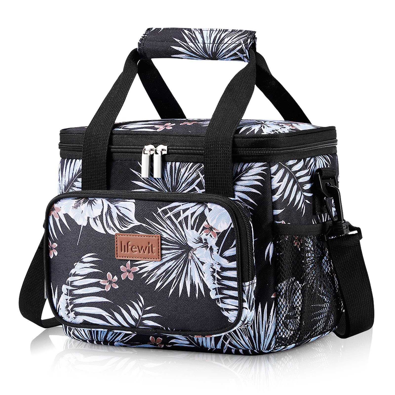 Lifewit 15L (24 Cans) Insulated Lunch Bag, Cooler Bag for Lunch/Work/School/Beach/Picnic (Grey)