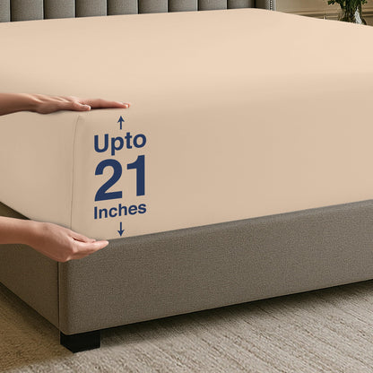 Utopia Bedding Fitted Sheet Double, White - Deep Pocket 14 inch (35 cm) - Easy Care - OEKO-TEX Certified - Soft Brushed Microfibre Fabric - Shrinkage and Fade Resistant - Bottom Sheet