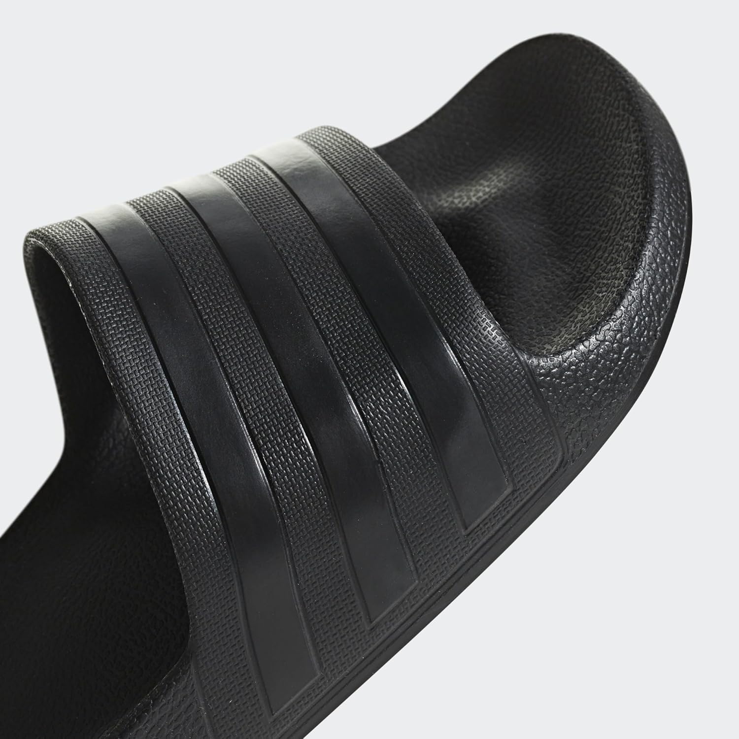 adidas Unisex Adilette Aqua Slides, Core Black/Core Black/Core Black, 8 UK