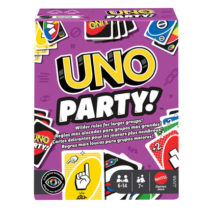 Mattel Games UNO, Classic Card Game for Kids and Adults for Family Game Night, Use as a Travel Game or Engaging Gift for Kids, 2 to 10 Players, Ages 7 and Up, W2087