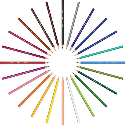 BIC Kids Evolution Coloured Pencils, Vivid Colouring Pencils, Easy to Sharpen, Extra Resistant BIC Pencils, School Supplies, 24 Pack