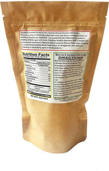 Wild Crafted Dried Gold Sea Moss 150g | from The Pristine Waters of The Caribbean Sea | Unbleached & NOT Grown on String