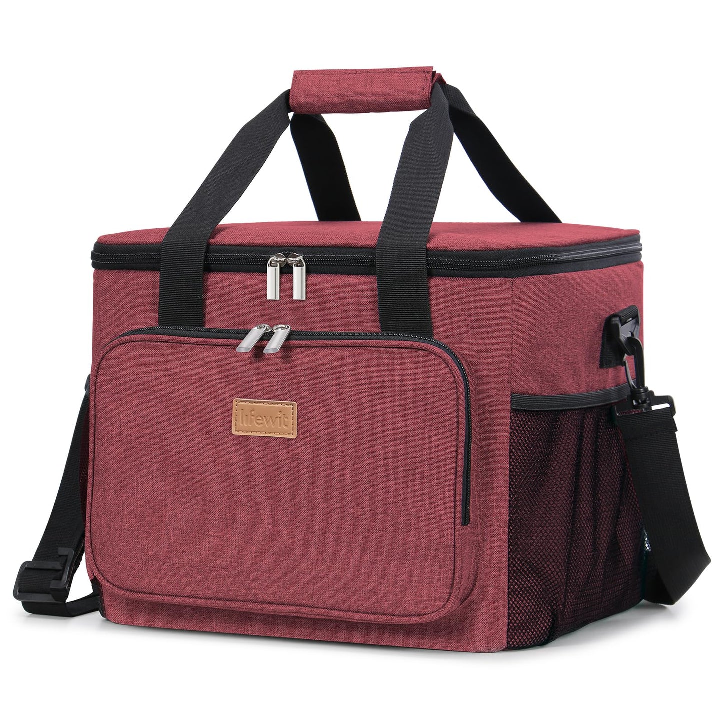 Lifewit 15L (24 Cans) Insulated Lunch Bag, Cooler Bag for Lunch/Work/School/Beach/Picnic (Grey)