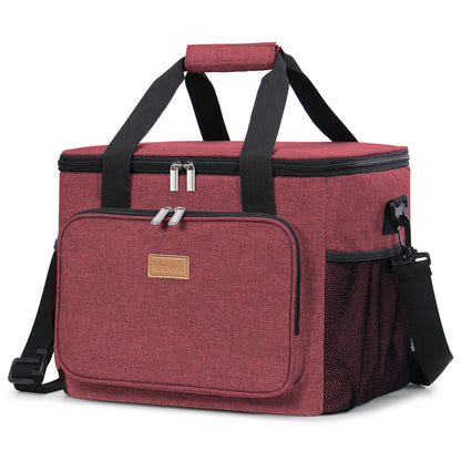 Lifewit 15L (24 Cans) Insulated Lunch Bag, Cooler Bag for Lunch/Work/School/Beach/Picnic (Grey)