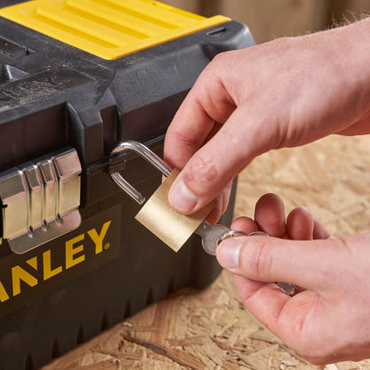 STANLEY Essential Tool Box (16in), Durable Storage Solution with Removable Tote Tray and Organisers, for Parts and Tools Storage, STST1-75518