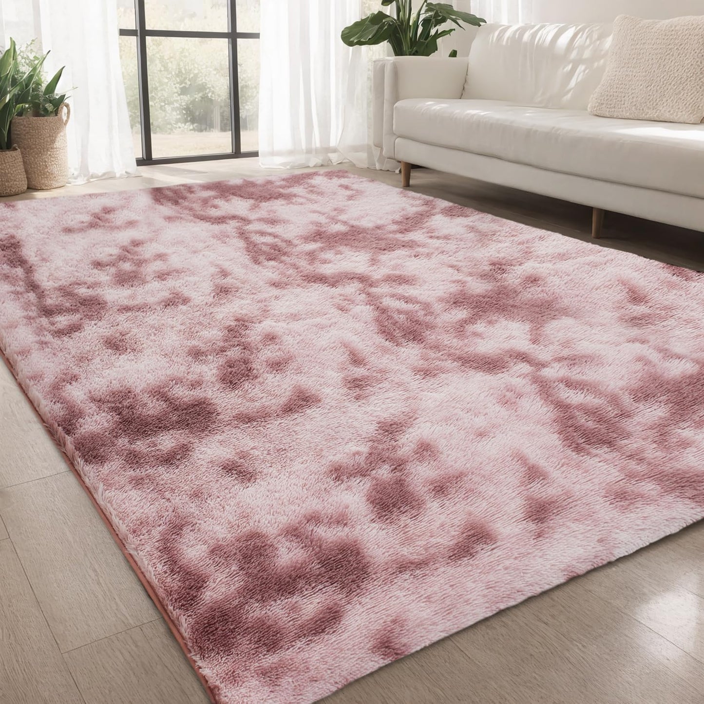 Rugs Living Room Large Rugs Bedroom Anti Skid Rug Shaggy Soft Rug for Living Room Bedroom Play Area Kids Room Luxury Decorative (Dark Grey, 180x270cm)