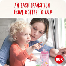 NUK Kiddy Cup Toddler Cup | 12+ Months | 300 ml | Leak-Proof Toughened Spout | Clip & Protective Cap | BPA-Free | Pink