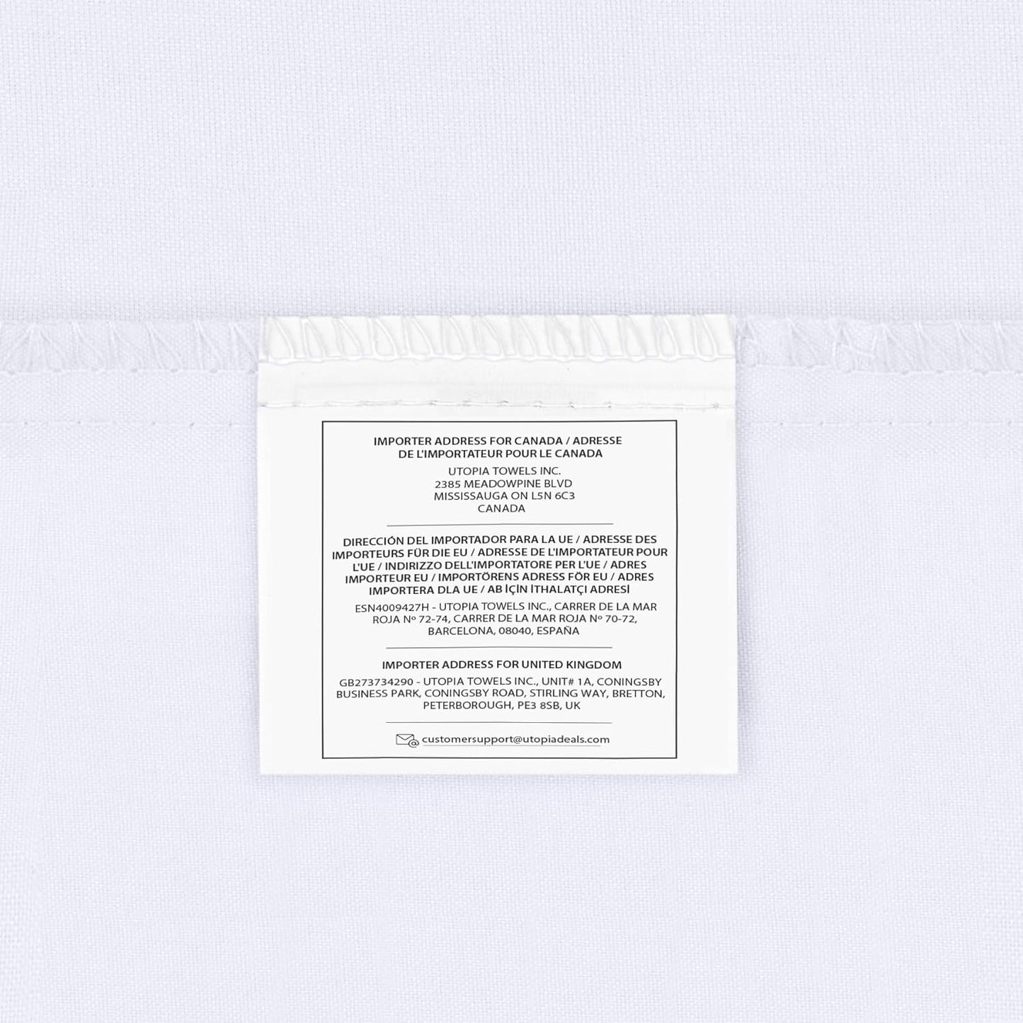 Utopia Bedding Fitted Sheet Double, White - Deep Pocket 14 inch (35 cm) - Easy Care - OEKO-TEX Certified - Soft Brushed Microfibre Fabric - Shrinkage and Fade Resistant - Bottom Sheet
