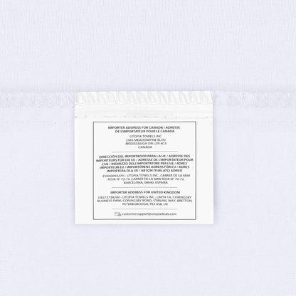 Utopia Bedding Fitted Sheet Double, White - Deep Pocket 14 inch (35 cm) - Easy Care - OEKO-TEX Certified - Soft Brushed Microfibre Fabric - Shrinkage and Fade Resistant - Bottom Sheet