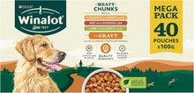 Winalot Dog Food Mixed in Gravy, 40 x 100g (Packaging may vary)