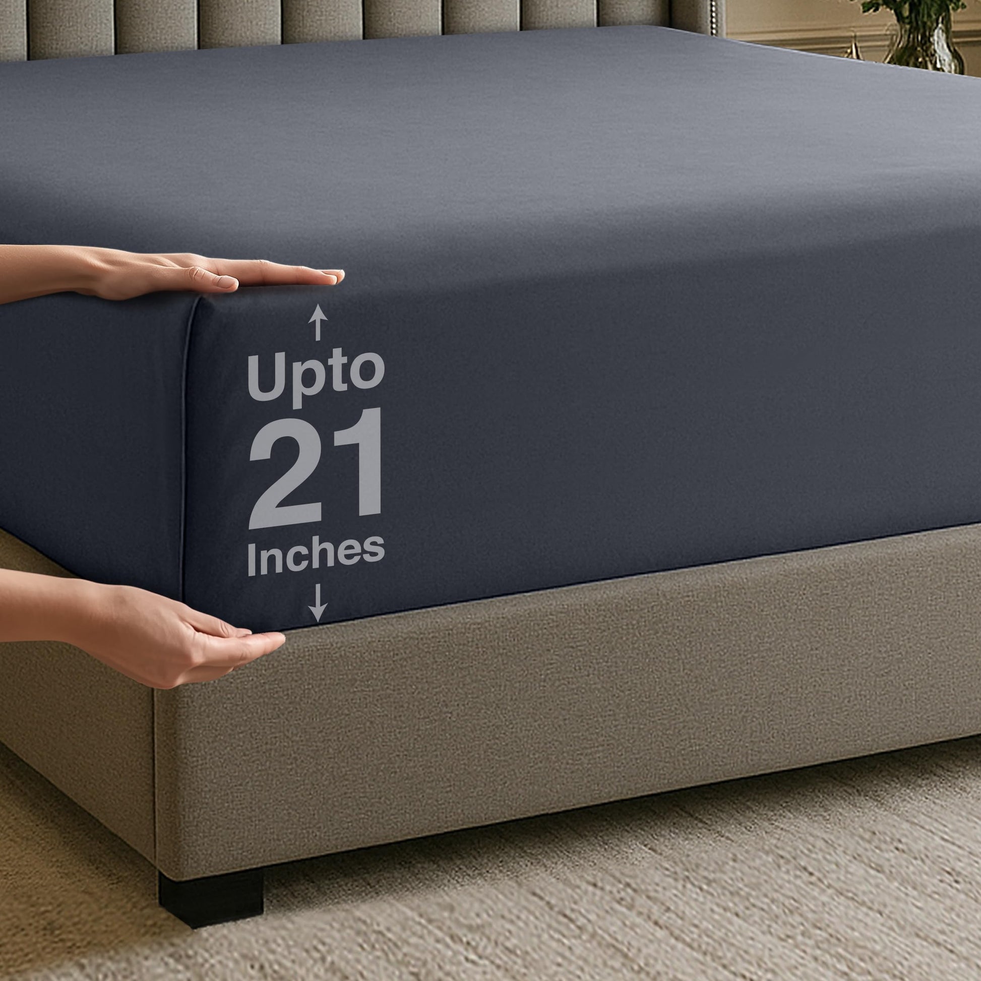 Utopia Bedding Fitted Sheet Double, White - Deep Pocket 14 inch (35 cm) - Easy Care - OEKO-TEX Certified - Soft Brushed Microfibre Fabric - Shrinkage and Fade Resistant - Bottom Sheet