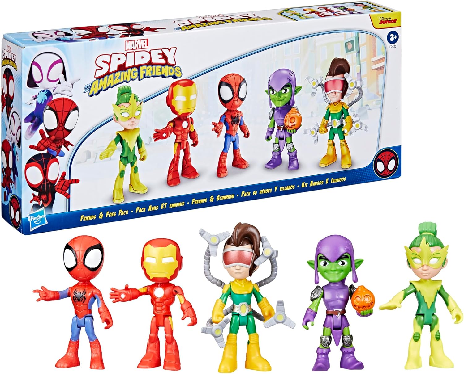 Marvel Spidey and His Amazing Friends, Friends & Foes Pack, Action Figure Set