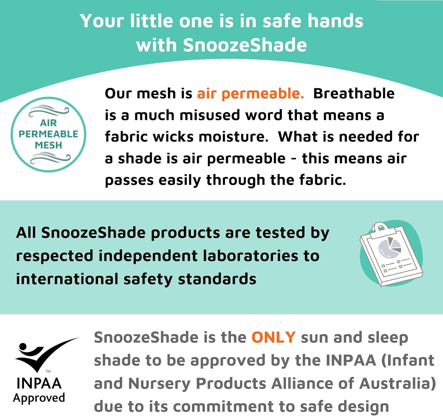 SnoozeShade Plus Extra (6m+) - Pram Sun Shade for Prams, Buggies, Travel Strollers & Pushchairs, Blocks 99% UV (UPF 50+), More Shade Than a Pram Parasol