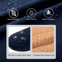 FamilyFairy Men's Warm Quilted Memory Foam Slippers Non-Slip House Shoes with Elastic Gores for Indoor Outdoor