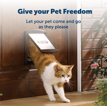 PetSafe Staywell, Convenient, Original 2 Way Pet Door, Fast Installation, Easy fitting, 2 Way Locking, Cat Flap for All Pets – Small - White