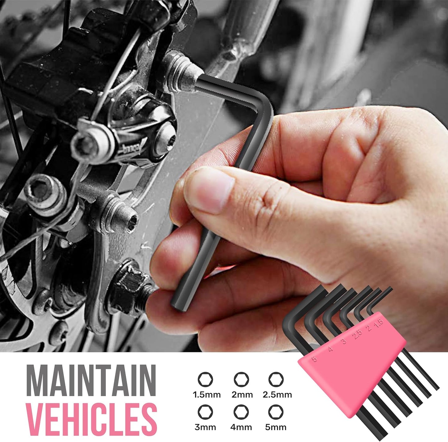 Hi-Spec Pink Small Tool Kit for Home DIY, Repairs & Crafts – 24pc Lady Tool Set with Mini Hammer, Pliers, Screwdriver Set, Hex Keys & Tape Measure in Compact Tool Box Case – Gift for Women