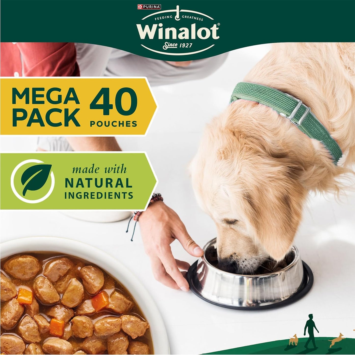 Winalot Dog Food Mixed in Gravy, 40 x 100g (Packaging may vary)