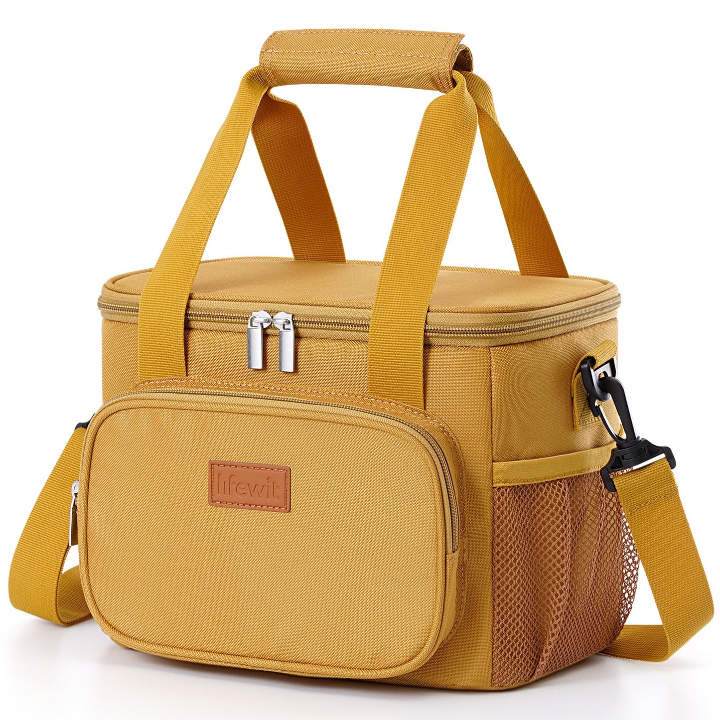 Lifewit 15L (24 Cans) Insulated Lunch Bag, Cooler Bag for Lunch/Work/School/Beach/Picnic (Grey)