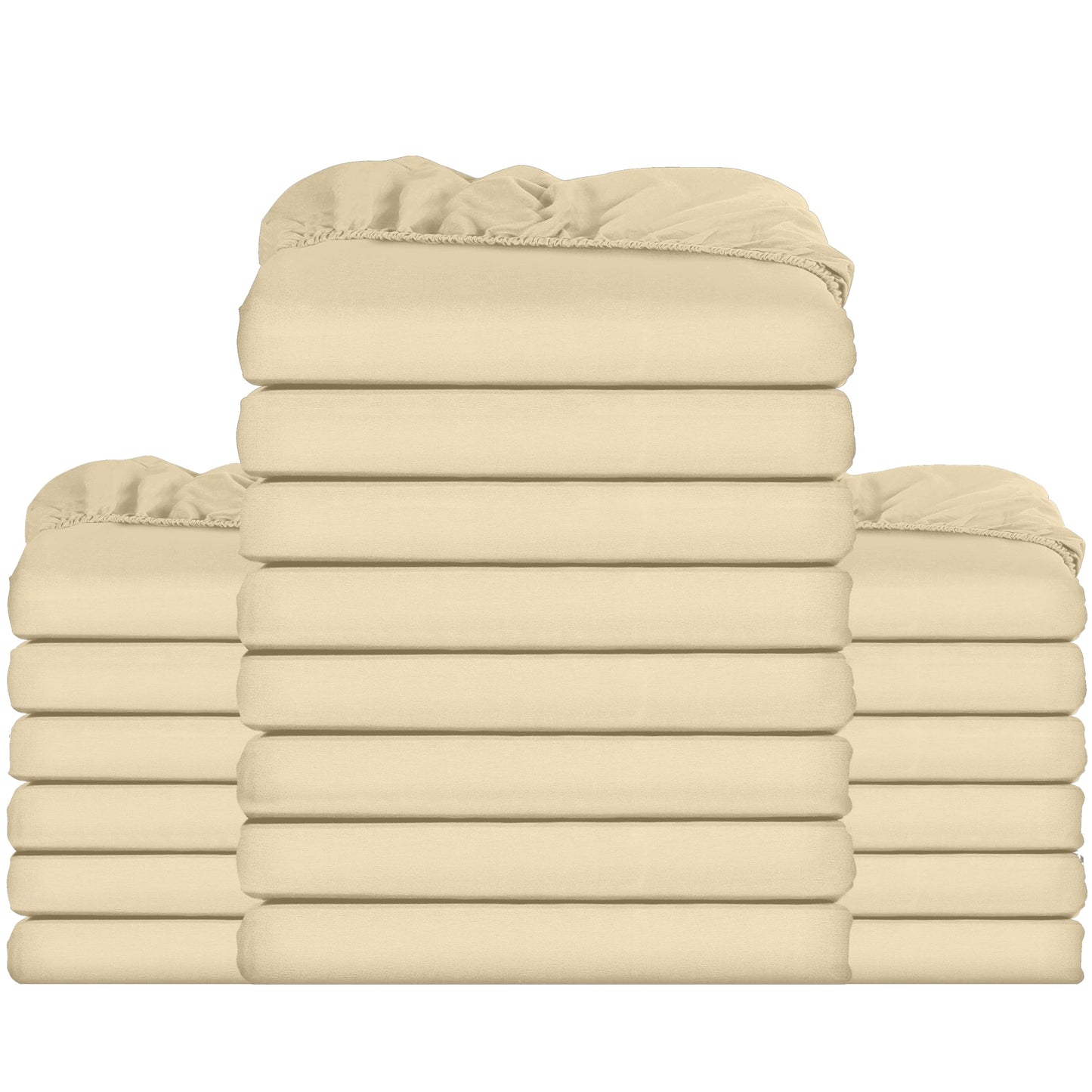 Utopia Bedding Fitted Sheet Double, White - Deep Pocket 14 inch (35 cm) - Easy Care - OEKO-TEX Certified - Soft Brushed Microfibre Fabric - Shrinkage and Fade Resistant - Bottom Sheet