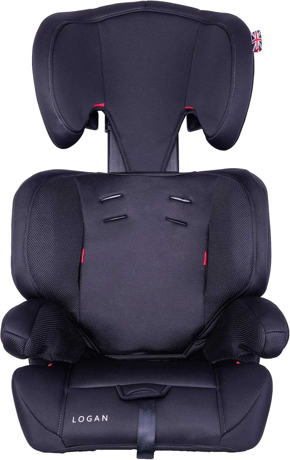 Cozy N Safe Logan Group 1/2/3 Car Seat 9-36kg, 9 Months to 12 Years, 5 Point Harness, Forward Facing, Side Impact Protection, Adjustable Headrest, Lightweight, Child, Toddler Car Seat - Black/Grey