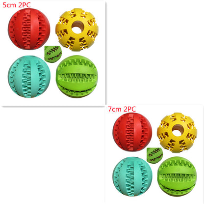 TUGME Rubber Food Ball Bite Resistant Dog Toy Mint Flavor Watermelon Tooth Ball Molar Toy