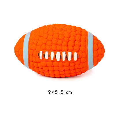TUGME Dog toy bite-proof teeth molar latex toy ball pet interactive sound training ball pet supplies