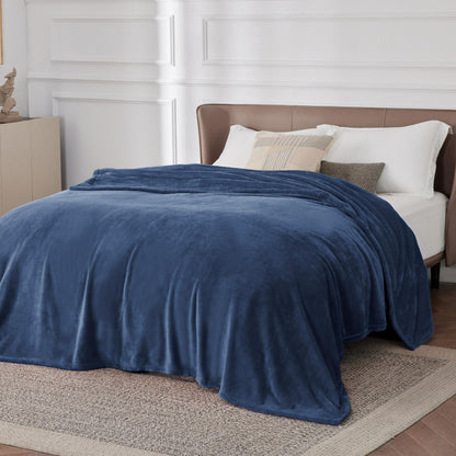 Bedsure Fleece Blanket for Bed - Soft Cosy Fluffy Throw Blankets, Warm Large Throws for Audlts, Teal, 220x240 cm