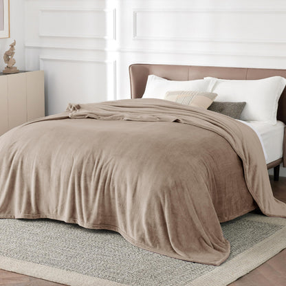 Bedsure Fleece Blanket for Bed - Soft Cosy Fluffy Throw Blankets, Warm Large Throws for Audlts, Teal, 220x240 cm