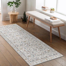 60X120CM Area Rugs for Bedroom, Vintage Boho LightGrey Carpets for Living Room Non Slip Machine Washable Rug Short Low Pile Rug for Kitchen Dining, Hallway, Office