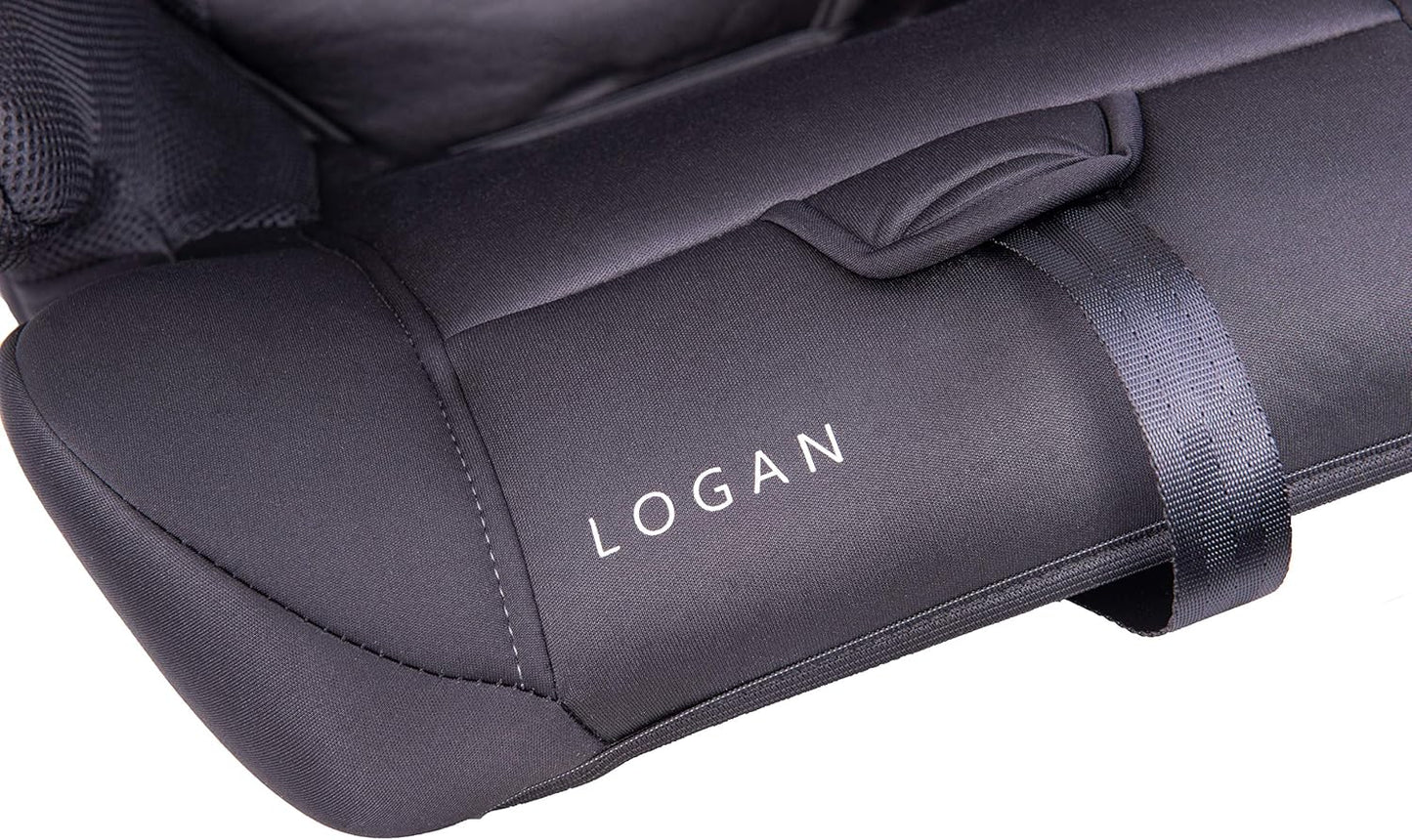 Cozy N Safe Logan Group 1/2/3 Car Seat 9-36kg, 9 Months to 12 Years, 5 Point Harness, Forward Facing, Side Impact Protection, Adjustable Headrest, Lightweight, Child, Toddler Car Seat - Black/Grey