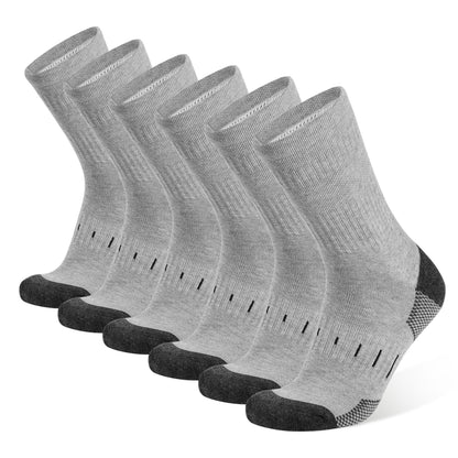 Mens Socks Cushioned Work Socks Walking Socks Womens Crew Athletic Socks for Outdoor Hiking Trainer Running