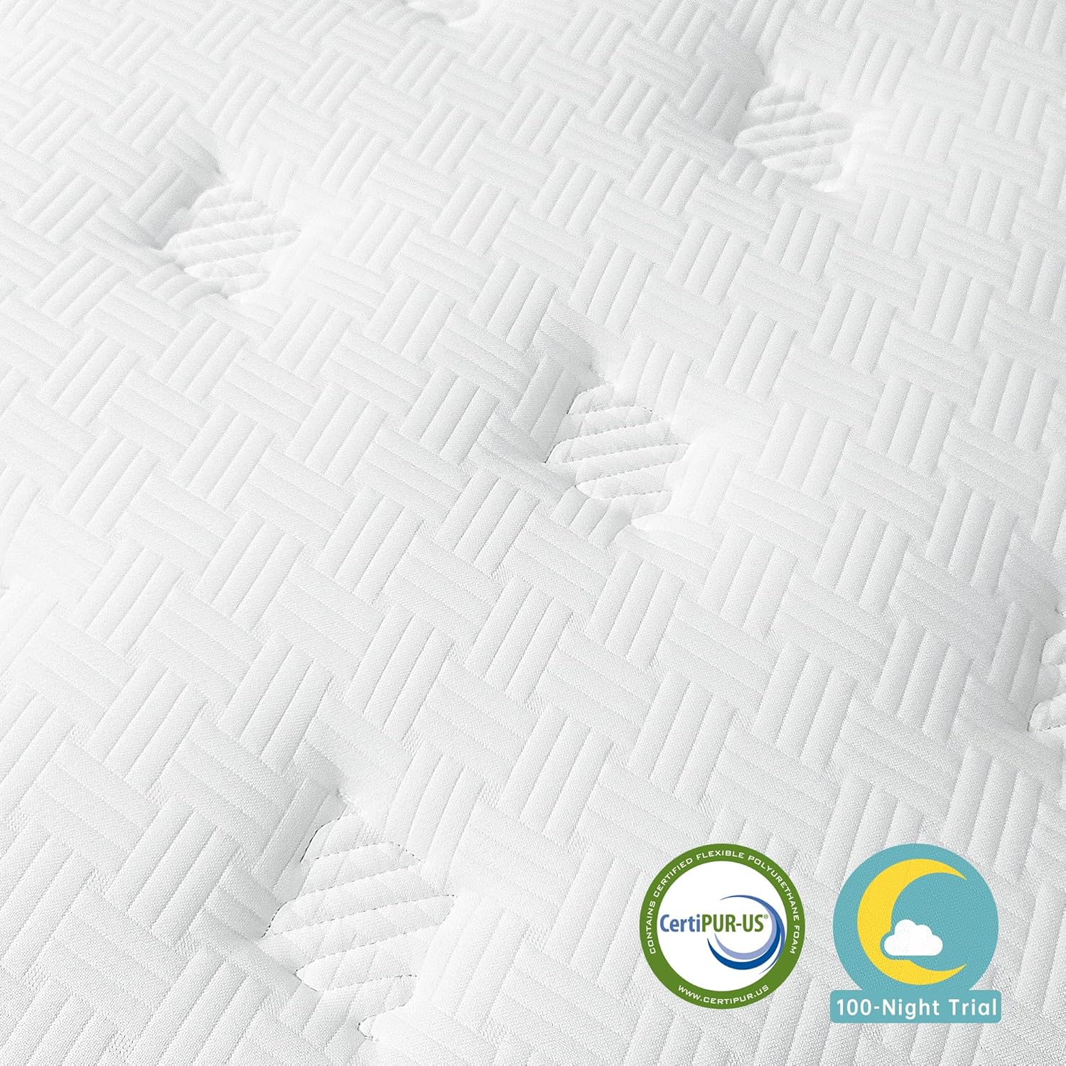 TeQsli 4FT6 Double Mattress, 10 Inch Gel Memory Foam Hybrid - 7 Zone Orthopedic Pocket Sprung Mattress, Medium Firm for Back Pain Relief, 135x190x25 cm