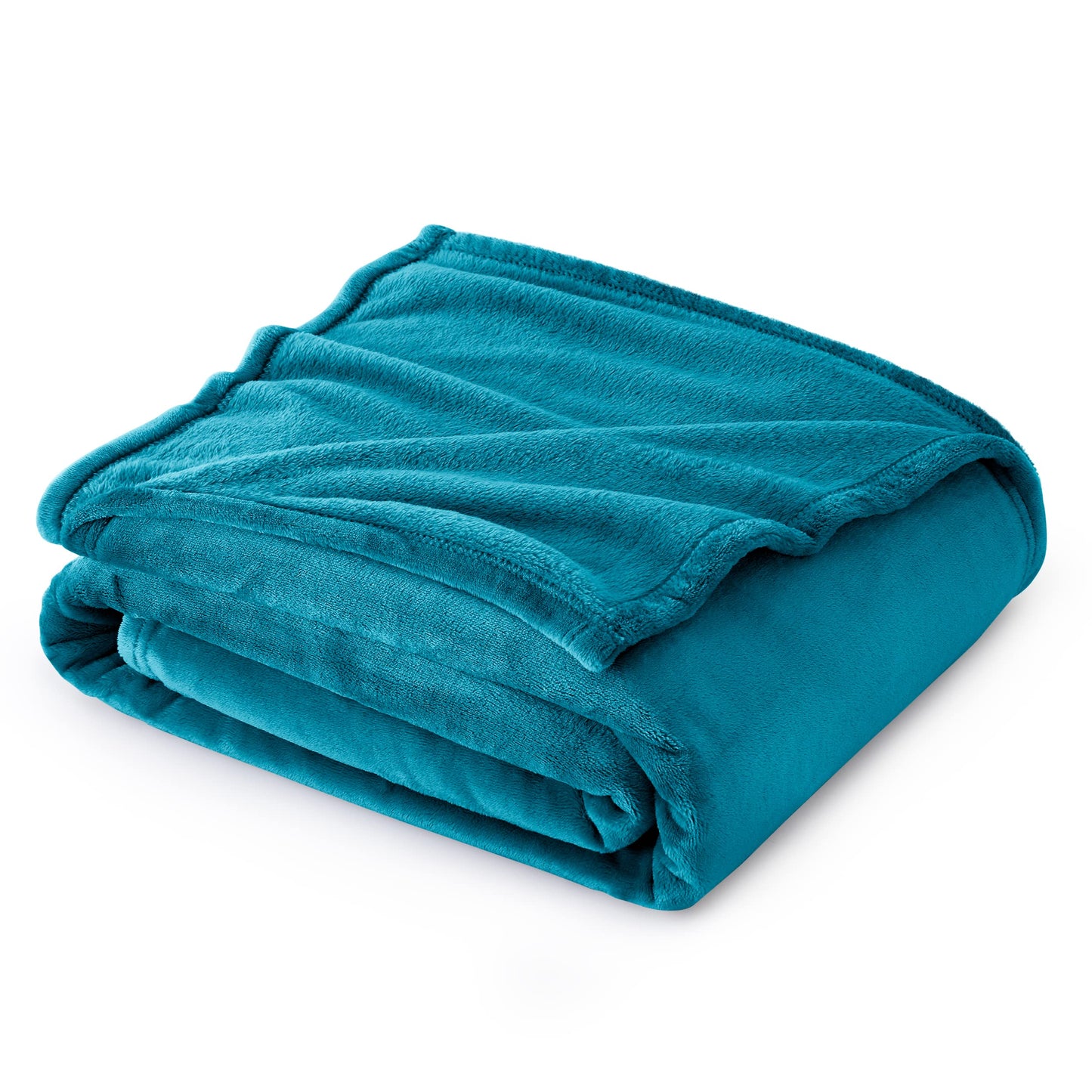 Bedsure Fleece Blanket for Bed - Soft Cosy Fluffy Throw Blankets, Warm Large Throws for Audlts, Teal, 220x240 cm