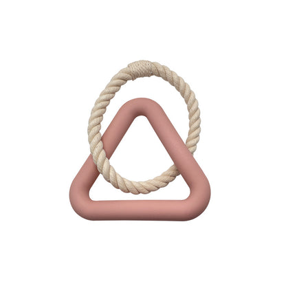 TUGME Exquisite Large Triangular Pull Ring, Bite-resistant And Wear-resistant Cotton Rope Pull Ring Toy Fully Interacts With Pets
