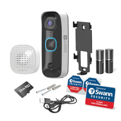Swann 4K Smart Wireless Video Doorbell & Chime