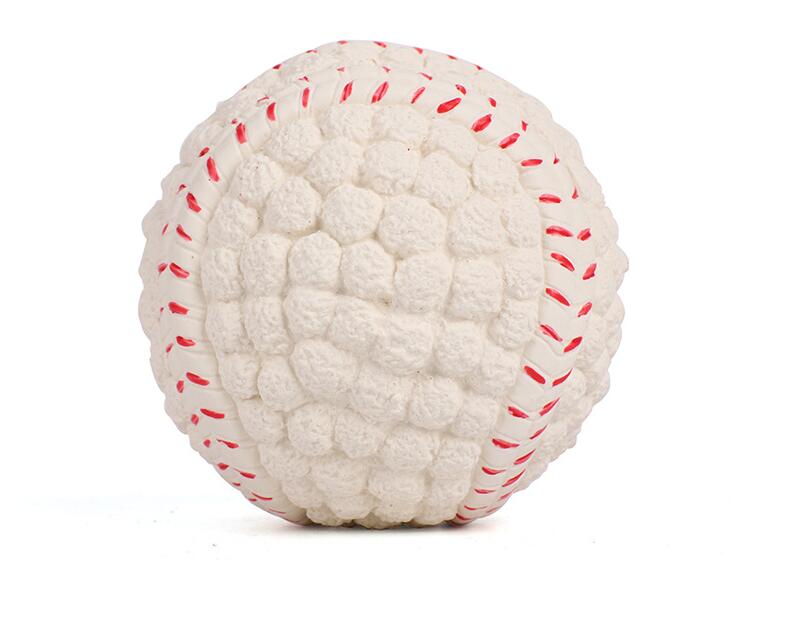 TUGME Dog toy bite-proof teeth molar latex toy ball pet interactive sound training ball pet supplies